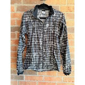 Nike Windbreaker Jacket Black and white Size Small